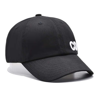Full Seasons 6 Panel Dad Hat Männer Sportmütze 3D Stickerei Puff Logo Struktur Baseballmütze