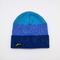 Custom-Strick Beanie Hats Blaue Farbe Warme Winterleere Muster