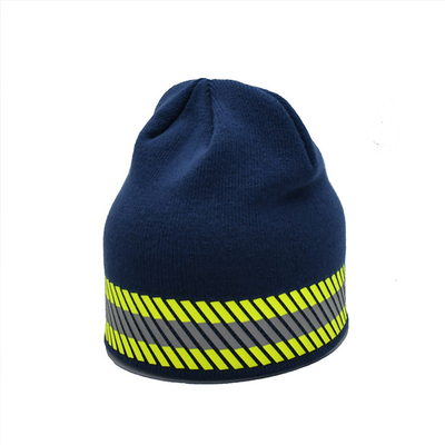 58cm Unisex Strick Beanie Hut in blau-grüne Farbe