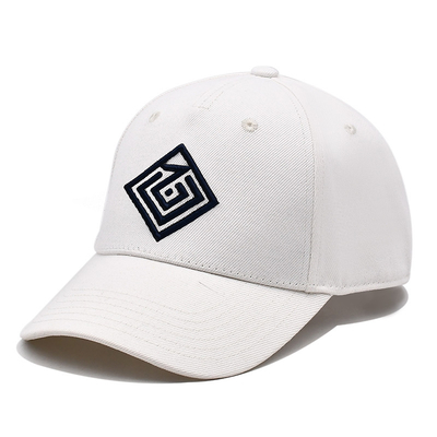 High Profile Crown 6 Panel Baseball Cap mit geschwungenem Visor