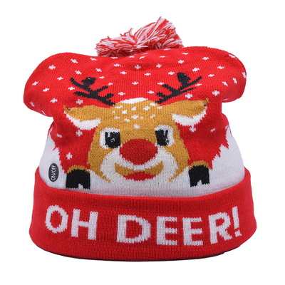 Unisex-Wintermütze mit Stickmuster für die kalte Jahreszeit