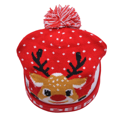 Unisex-Wintermütze mit Stickmuster für die kalte Jahreszeit