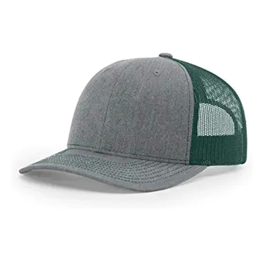 6 Panel 112 Trucker Hut Kappe benutzerdefinierte Farbe mit Baumwoll-Polyester-Schweißband