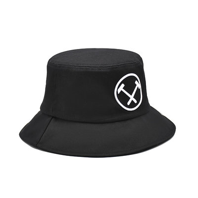 Erwachsene 100% Baumwolle Umkehrbarer Eimer Hut mit Custom Logo