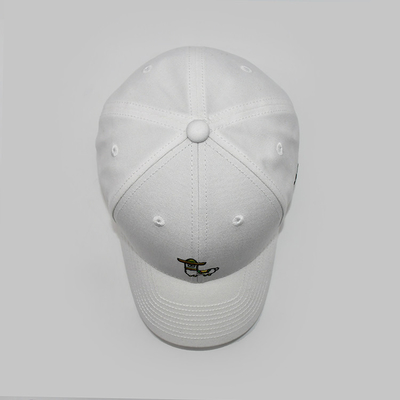Hochleistungs-Sechs-Paneel-Baseballkappe mit strukturiertem Frontpanel-Verstellband