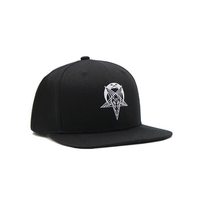 Klassischer Stil Großhandel Hochwertige kundenspezifische Stickerei Logo 6 Panel Hip Hop Flat Brim Snapback Kappe