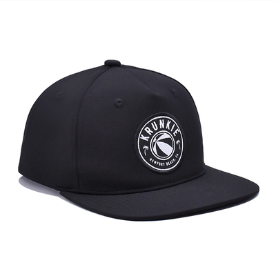 Kurvige Visor bestickte Baseballkappen 6 Panel Custom Eyelets