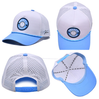 Strukturierte Krone bestickte Baseballkappen 26,77 Zoll gekrümmter Visor