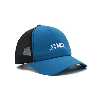 Sommer 5 Panel Trucker Cap mit benutzerdefiniertem Logo Stickerei Reise Sport Baseball Caps Mesh Men Plain Foam Blank