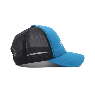 Sommer 5 Panel Trucker Cap mit benutzerdefiniertem Logo Stickerei Reise Sport Baseball Caps Mesh Men Plain Foam Blank
