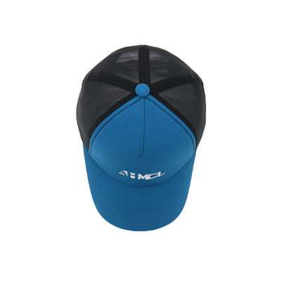 Sommer 5 Panel Trucker Cap mit benutzerdefiniertem Logo Stickerei Reise Sport Baseball Caps Mesh Men Plain Foam Blank