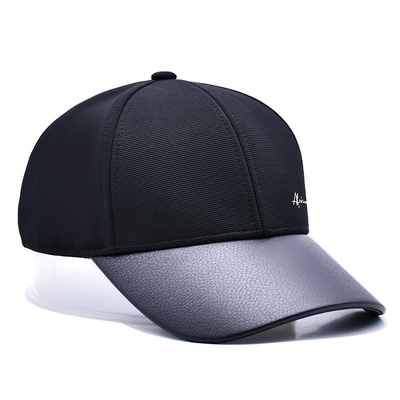 Strukturelle 6-Panel Baseballkappe mit 2 Augenlidern und farblich anpassbare Nählinie