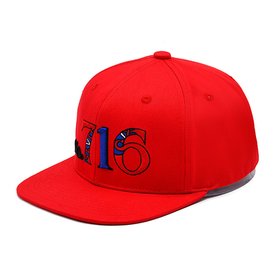 6 Panel Flat Brim Snapback Hüte 3D Stickerei Logo Outdoor Sport Snapback Baseball Kappe