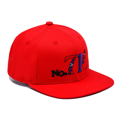 6 Panel Flat Brim Snapback Hüte 3D Stickerei Logo Outdoor Sport Snapback Baseball Kappe