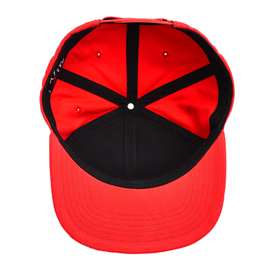 6 Panel Flat Brim Snapback Hüte 3D Stickerei Logo Outdoor Sport Snapback Baseball Kappe