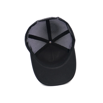 Reinfarbene Trucker-Hüte hohe Qualität 5 Panel Mesh Rücken OEM Custom Stickerei 3D Sportkappe Trucker-Hüte