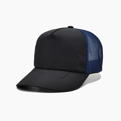 High-Profile Krone hohe Qualität 5 Panel Custom Baumwolle gestickte Logo Mesh Gorra Männer Sport Trucker Kappe