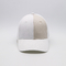Unisex tägliche Kappe mit geschwungenem Visor Broderiertes Logo Baseballkappen Kontrastgewebe Und Metall Rückenschließung