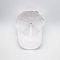 Unisex tägliche Kappe mit geschwungenem Visor Broderiertes Logo Baseballkappen Kontrastgewebe Und Metall Rückenschließung
