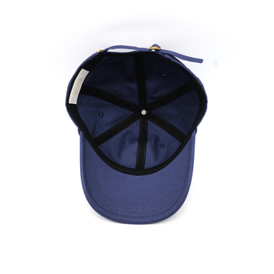 Kurve Visor 6 Panel Baseballkappe mit gesticktem Logo Passende Nähte und verstärkte Nähte