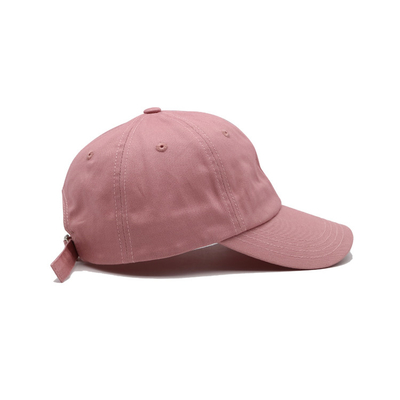 Klassische 6-Panel-Baumwolle Baseballkappe geschwungenes Visor verstellbares Schließen / Schweißband