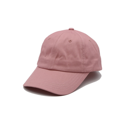 Klassische 6-Panel-Baumwolle Baseballkappe geschwungenes Visor verstellbares Schließen / Schweißband