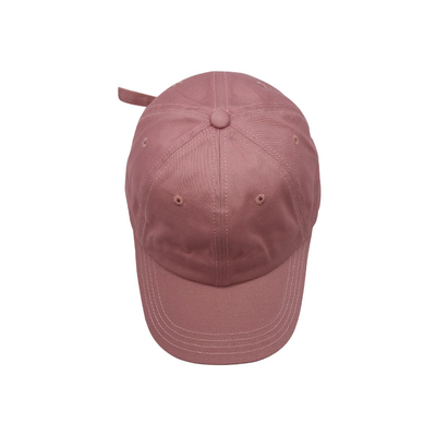 Klassische 6-Panel-Baumwolle Baseballkappe geschwungenes Visor verstellbares Schließen / Schweißband
