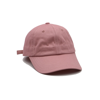 Klassische 6-Panel-Baumwolle Baseballkappe geschwungenes Visor verstellbares Schließen / Schweißband