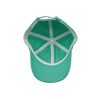 Verstärkte Baumwolle Baseballkappe mit gesticktem Logo, gekrümmter Visor und passenden Nähte