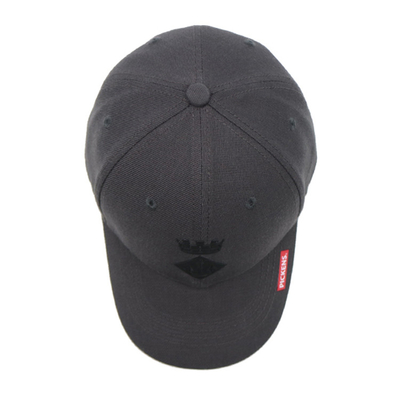 Baumwolle 6 Panel Baseball Cap mit strukturierten Form mit Stick Logo anpassen