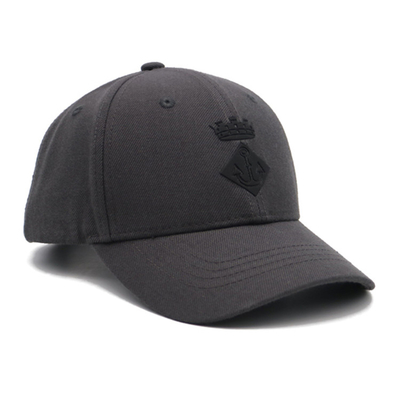 Baumwolle 6 Panel Baseball Cap mit strukturierten Form mit Stick Logo anpassen