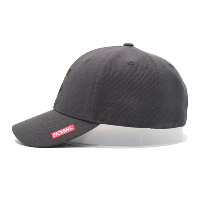 Baumwolle 6 Panel Baseball Cap mit strukturierten Form mit Stick Logo anpassen