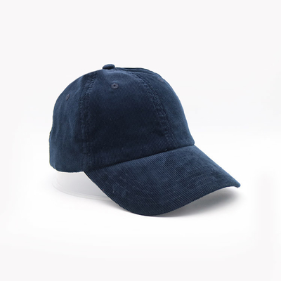 6 Panels Baseballkappe mit robusten Nähten strukturierte Frontplatte und gebogenes Visor