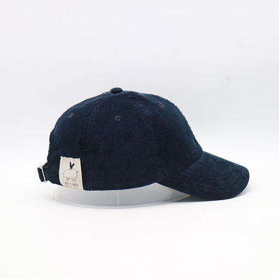 6 Panels Baseballkappe mit robusten Nähten strukturierte Frontplatte und gebogenes Visor