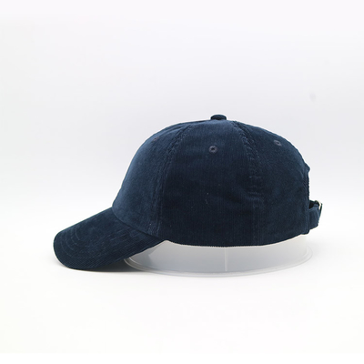 6 Panels Baseballkappe mit robusten Nähten strukturierte Frontplatte und gebogenes Visor