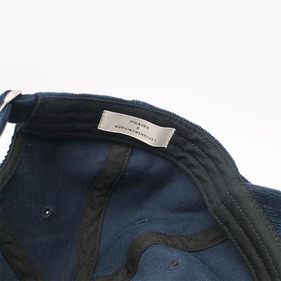 6 Panels Baseballkappe mit robusten Nähten strukturierte Frontplatte und gebogenes Visor