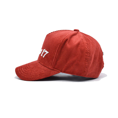 Verstellbares Band 5 Panel Baseballkappe mit verstärkten Nähten und gekrümmten Visor