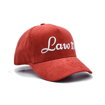 Verstellbares Band 5 Panel Baseballkappe mit verstärkten Nähten und gekrümmten Visor