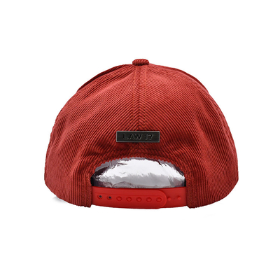 Verstellbares Band 5 Panel Baseballkappe mit verstärkten Nähten und gekrümmten Visor
