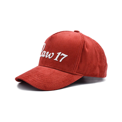 Verstellbares Band 5 Panel Baseballkappe mit verstärkten Nähten und gekrümmten Visor