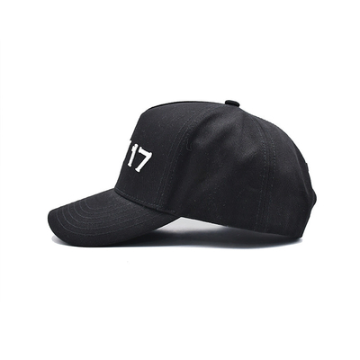 Baumwolle Baseballmütze mit geschwungenem Visor, verstellbarem Gurt und strukturierter Form