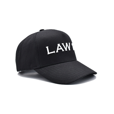 Baumwolle Baseballmütze mit geschwungenem Visor, verstellbarem Gurt und strukturierter Form