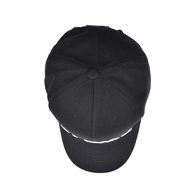 Baumwolle Baseballmütze mit geschwungenem Visor, verstellbarem Gurt und strukturierter Form