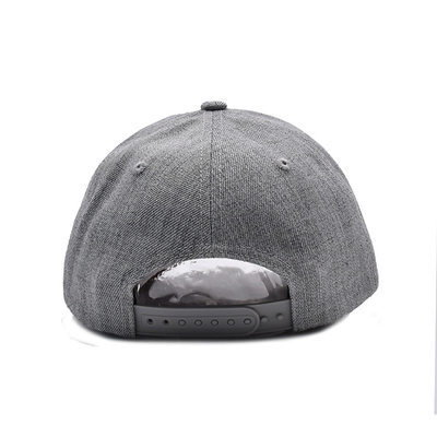 Suede 6-Panel Baseballkappe mit Farbmatching-Stiche und verstärkte Nähte