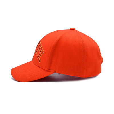 Customized Baumwolle Baseballkappe mit gesticktem Logo gekrümmter Visor verstellbarer Schließung