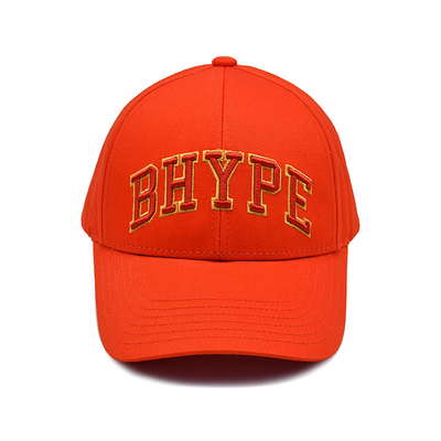 Customized Baumwolle Baseballkappe mit gesticktem Logo gekrümmter Visor verstellbarer Schließung
