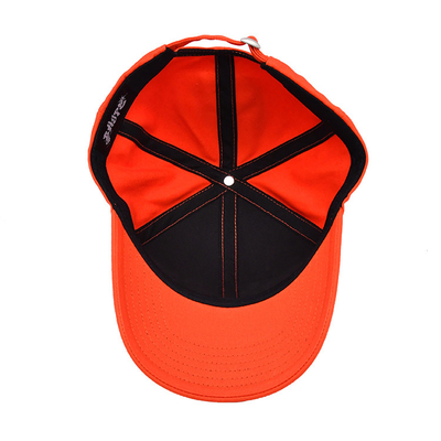 Customized Baumwolle Baseballkappe mit gesticktem Logo gekrümmter Visor verstellbarer Schließung