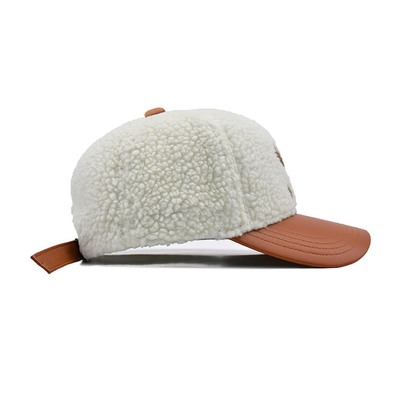 Stylische Baumwoll Baseballmütze mit Farbmatching-Stiche / Profilkrone Polarfleece