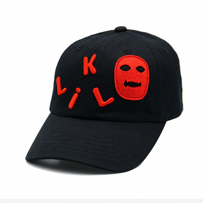Profil unkonstruiert 6 Panel Baseballkappe mit anpassbaren Farben und verstärkten Nähten