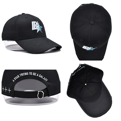 Broderierte Baseballmütze mit Custom Metal Buckle kann Ihr Logo ersetzen
